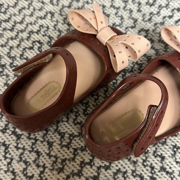 Mini Melissa Furadinha XI Mary Jane Flat Toddler 5 - Picture 4 of 5